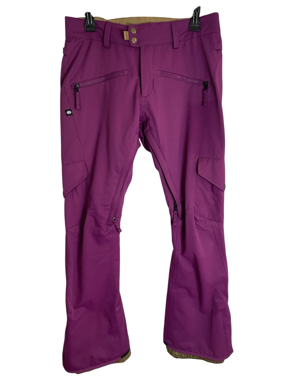 686 Women's Purple Cargo Insulated Snow Pants Size Medium ski gorpcore